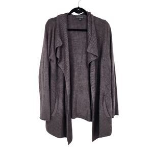 Barefoot Dreams Cozychic Lite Open Wrap Cardigan Sweater Asymmetrical Size XL